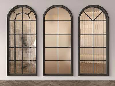 French Glass Partition French Glass Window Middle Glass Partition Middle Glass Window Glass Partition Glass Window 3d model