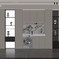 Modern Bathroom Cabinet Rack Interior Design With Marble Countertop Washing Machine And Storage Shelves