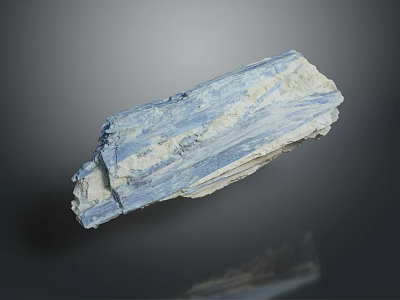 Blue And White Striped Natural Wood Stone With Textured Surface And Detail 3d model