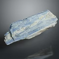 Blue And White Striped Natural Wood Stone With Textured Surface And Detail
