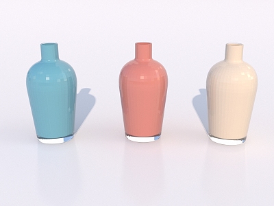 Decorative Bottle Glass Bottle Ceramic Bottle 3d model