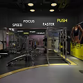 Fitness Gym With Modern Interior Workout Equipment And Do It Motivation Slogan