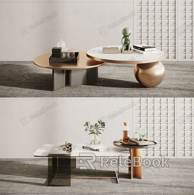 Modern coffee table model