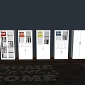 Modern White Bookcase With Glass Doors Files Books And Drawer Storage
