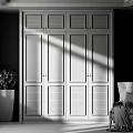 Simple European Wardrobe Simple Wardrobe 3d model