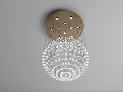 Modern Classical Chandelier Villa Chandelier Glass Chandelier Crystal Chandelier 3d model