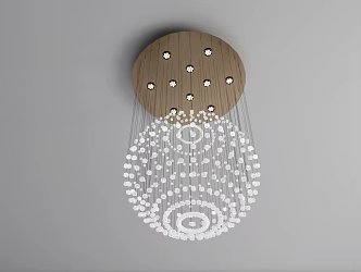 Modern Classical Chandelier Villa Chandelier Glass Chandelier Crystal Chandelier 3d model