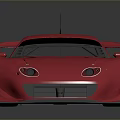 Pink Sports Car With Sleek Design Rear Spoiler And Shiny Exterior