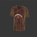 Washington W Red Checkered Jersey With V Neck And Team Logo Design