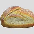 Freshly Baked Artisan Bread Loaf With Golden Crust And Soft Interior