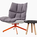 Modern Multicolor Accent Leisure Chairs With Round Side Tables And Stylish Bases