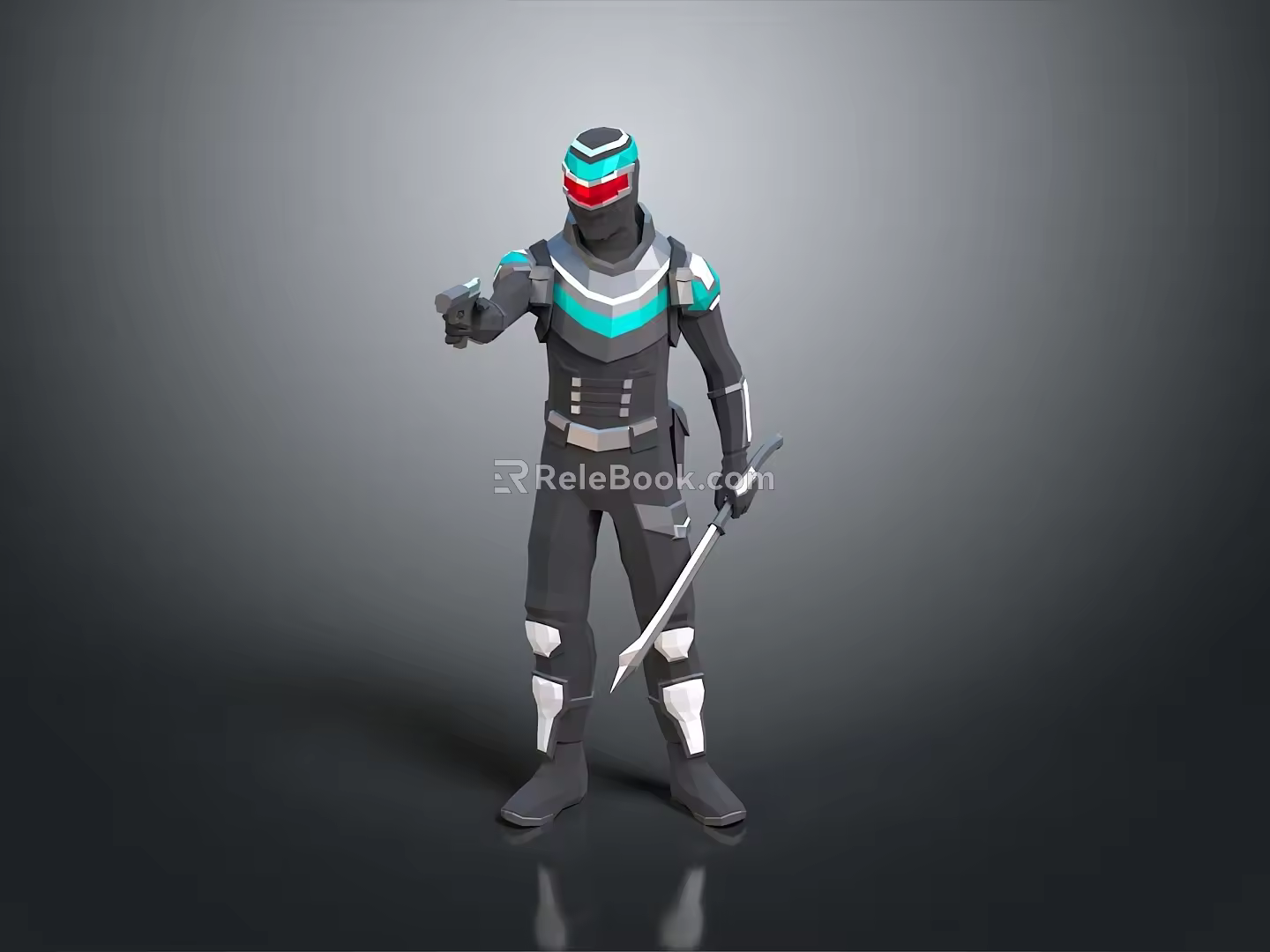Robot Assistant Small Robot Butler Robot Butler Figure Game Figure 3d model
