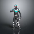 Robot Assistant Small Robot Butler Robot Butler Figure Game Figure 3d model