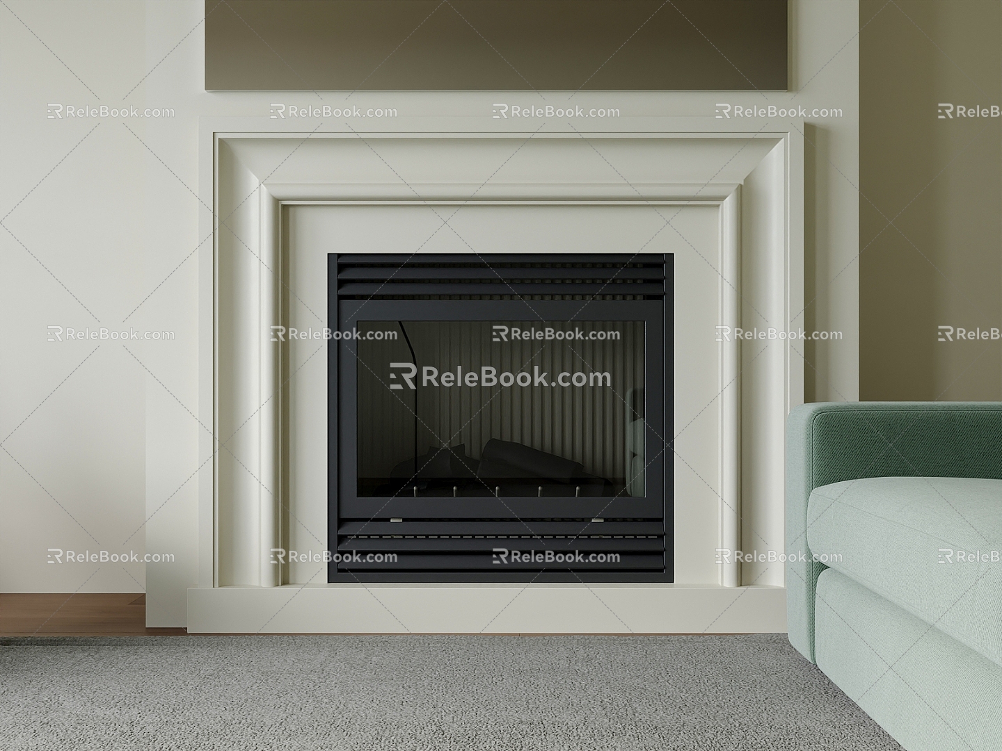 Fireplace 3d model