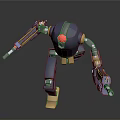 Sci-fi Style Mecha Soldier Mecha Robot Future Warrior War Machine Soldier Robot Assistant Small Robot Robot Butler