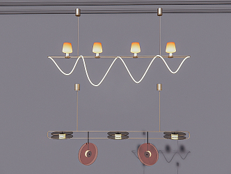 Light Luxury Chandelier 3d model