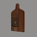 Wooden Wall Mounted Light Fixture With Glass Shade And Modern Design