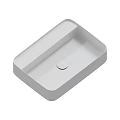 Modern White Washbasin With Chrome Faucet And 23 Color Options
