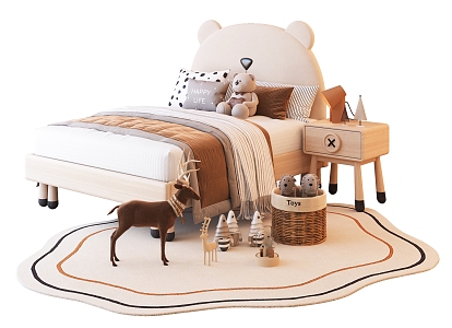 Modern Children's Bed 3d model