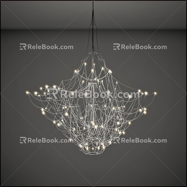 Alien chandelier 3d model