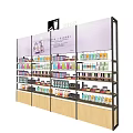 Retail Display Shelves With Multiple Layers Metal Frame And Wooden Shelves For Organized Product