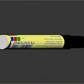 Artline 70 Permanent Marker For Daily Use With Yellow Body And Multicolored Rings