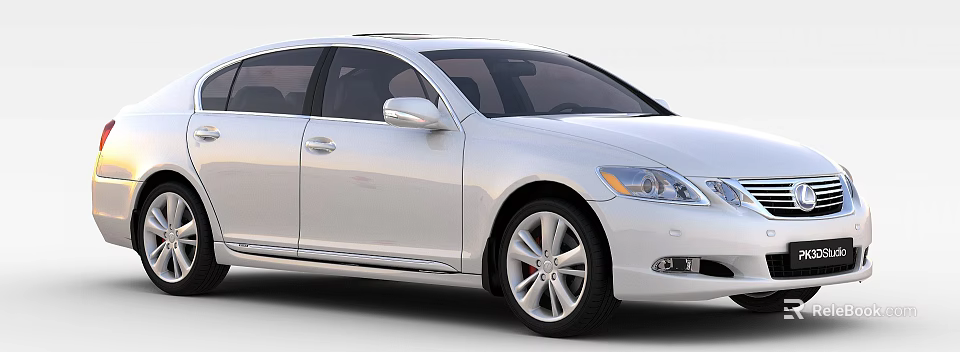 White Luxury Sedan With Sleek Design Elegant Alloy Wheels And Modern Exterior 3d model 