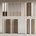 New Chinese style screen lattice partition 3d model