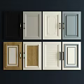 Diverse Colored Cabinet Doors In Multiple Styles Neatly Arranged On