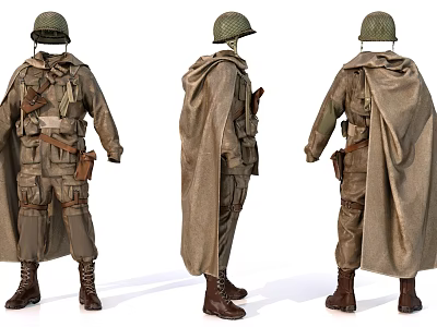 Clothing Helmet Cape Field Clothing 3d model