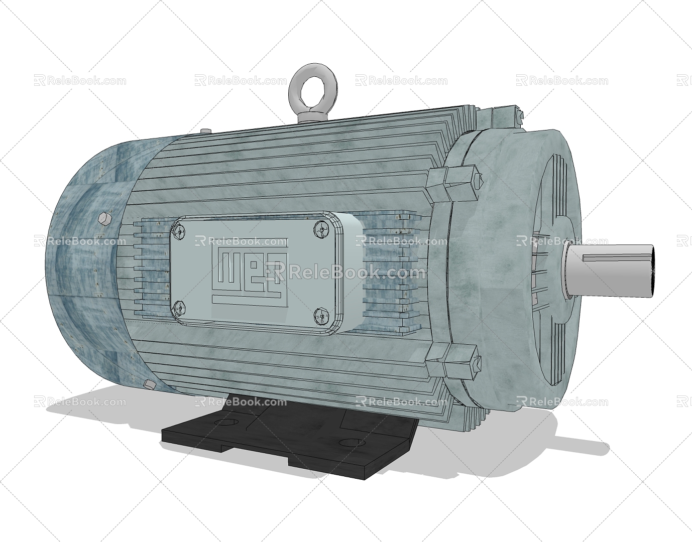 Modern electric motor motor 3d model