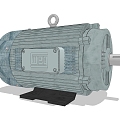 Modern electric motor motor 3d model