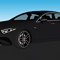 Sleek Black Sedan With Modern Exterior Design And Sporty Alloy Wheels