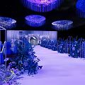 Beautiful Garden Landscape Design With Floral Decor Pathway And Lighting Elements