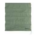 Stylish Green Pleated Curtain Fabric With Vertical Design For Home Decoration