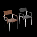 Modern Wooden Armchair With Polished Chrome Metal Legs Perfect For Home Dining And Office Use