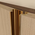 There is a sub-mother handle CAD in the sub-mother handle of the cabinet door. 3d model