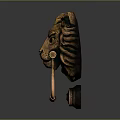 Decorative Lion Head Door Knocker With Brass Finish And Intricate Details