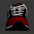 New Balance Classic Sneakers With Red Black White Gray Mesh Upper And Rubber Sole