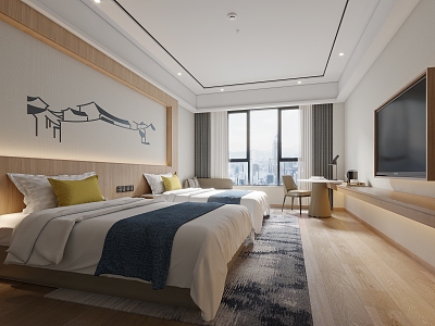 Hotel Rooms 3d model