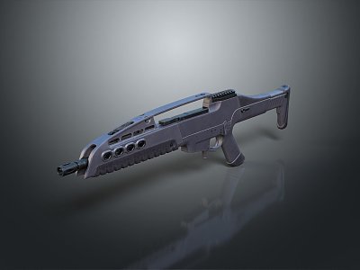 rifle semi-automatic rifle combat rifle battle rifle carbine war rifle attack rifle 3d model