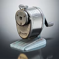 Vintage Metal Desktop Pencil Sharpener With Classic Design And Stable Base