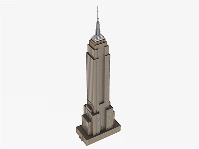 Modern Architecture Empire State Building 3d model
