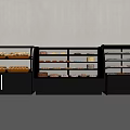 Dessert Cake Display Cabinet 3d model