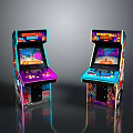 Two Colorful Pinball Machines With Vibrant Graphics And Retro Design