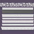 Decorative Gypsum Cornice Molding With Various Ornamental Patterns And Intricate Designs
