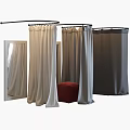 Modern Fabric Curtains in Beige Gray Dark Gray for Home Window Design