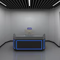 Modern Monitoring Room Data Center 3d model