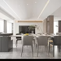 Modern Entryway Hall Interior Design With Marble Accent Wall Backlit Round Mirror And Wooden Console