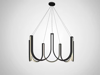 Nordic Chandelier Lamps Living Room Chandelier 3d model